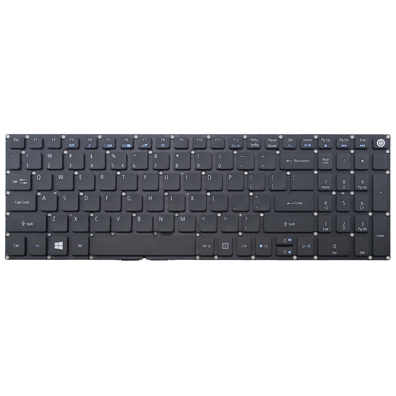 English keyboard for Acer Aspire E5-573G-51U8 E5-573G-531D